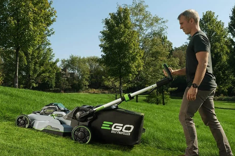 self propelled lawn mower electric