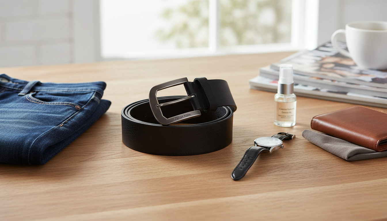 Calvin Klein Men’s Black Leather Belt: Fit, Style, Care