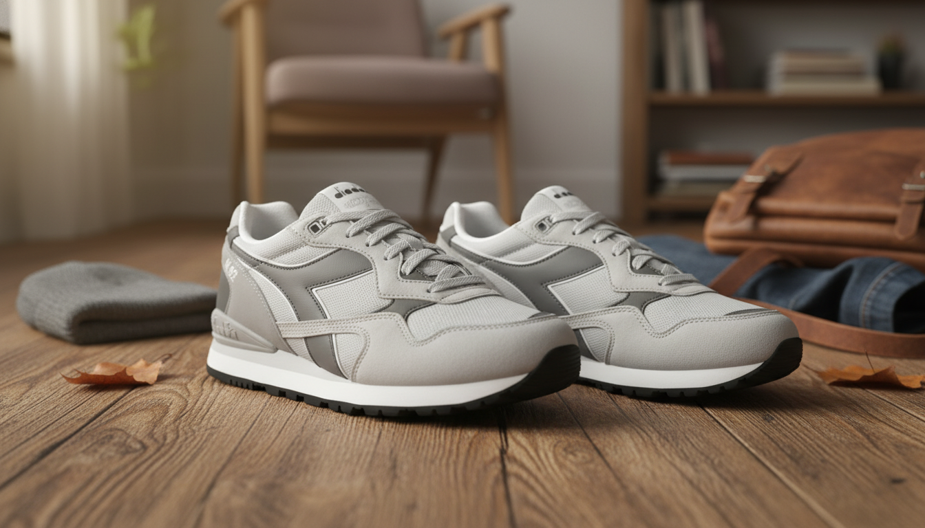 Diadora Men’s Grey Sneakers: Comfy, Classic, Budget Pick